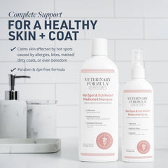 Brume anti-démangeaisons Veterinary Formula, pratique entre les bains pour soulager les irritations.