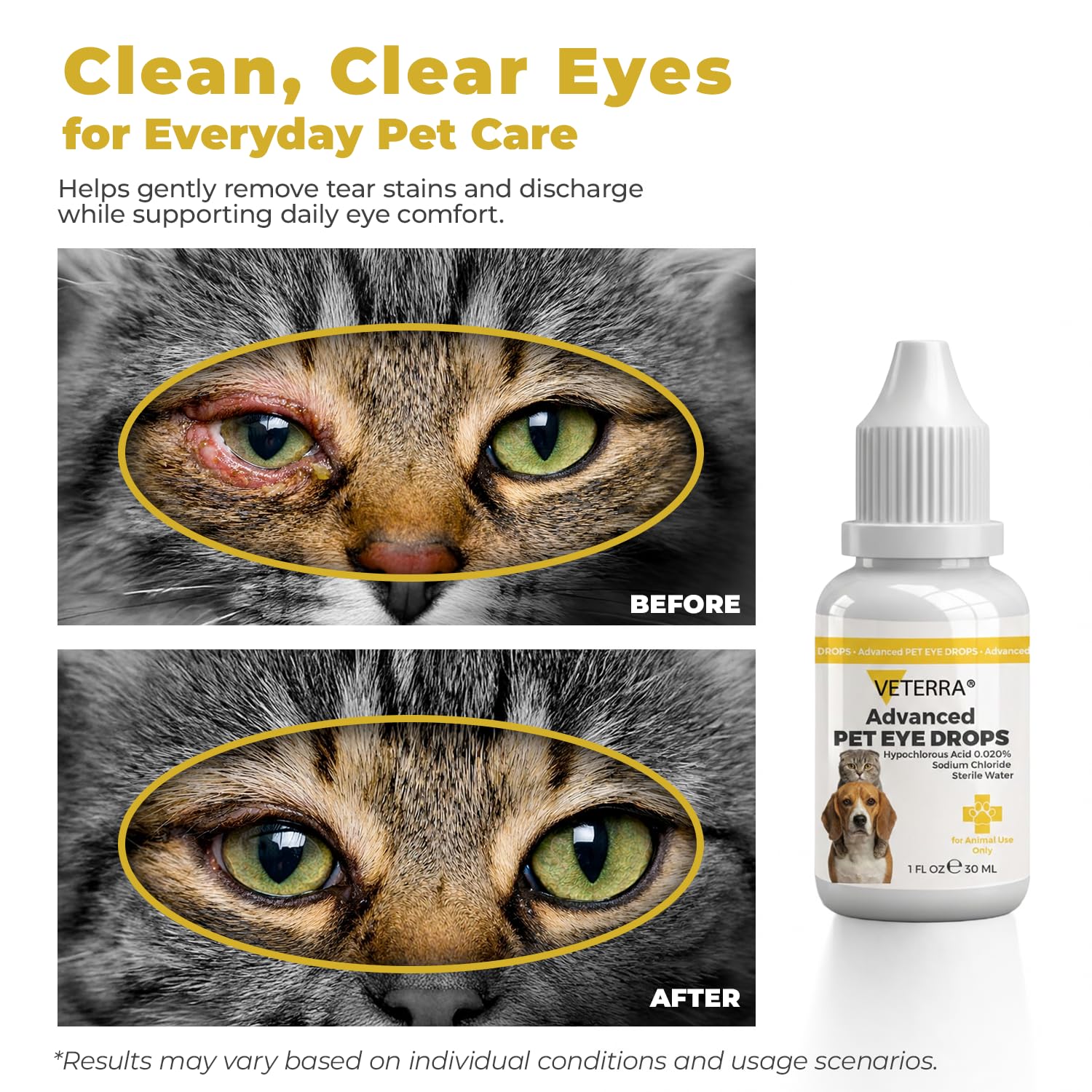 Formulation douce et non irritante adaptée aux yeux sensibles.