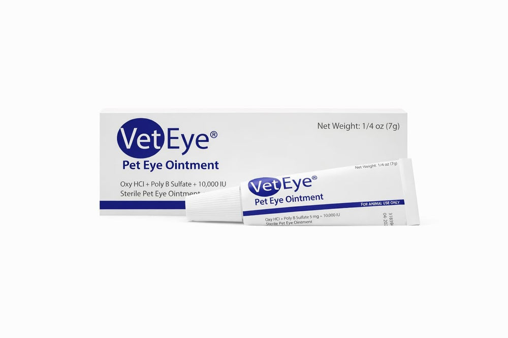VetEye crème œil, tube 3,5 g, offre un éventuel soulagement des irritations oculaires des animaux.