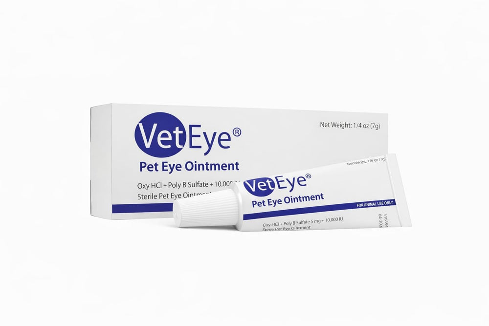 VetEye emballage tube 3-5 g assure facilité de stockage et utilisation pratique.