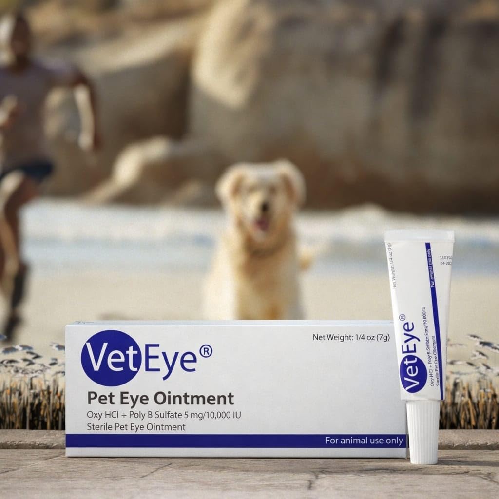 VetEye formulation creme oculaire peut aider lors d'inflammations oculaires chez les animaux.