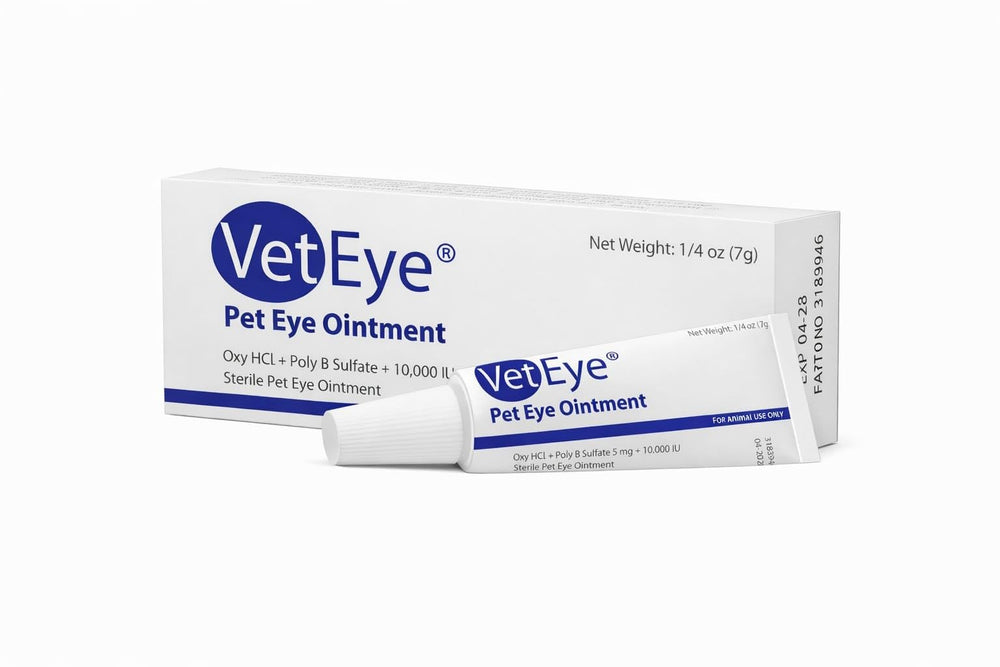 VetEye usage 2-4 fois par jour adaptable au protocole vétérinaire.
