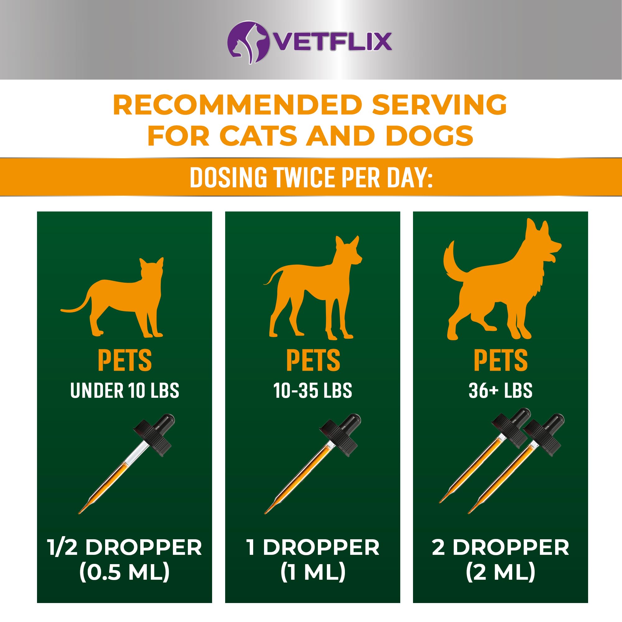 Vetflix Allergie et Immunité – étiquette claire sur l'emballage.