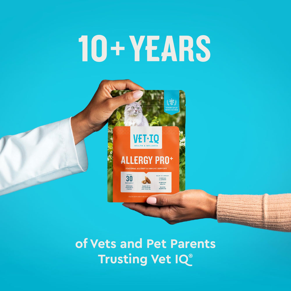 VetIQ Allergy Pro+ Colostrum naturel pour réponses immunitaires dans l'intestin.