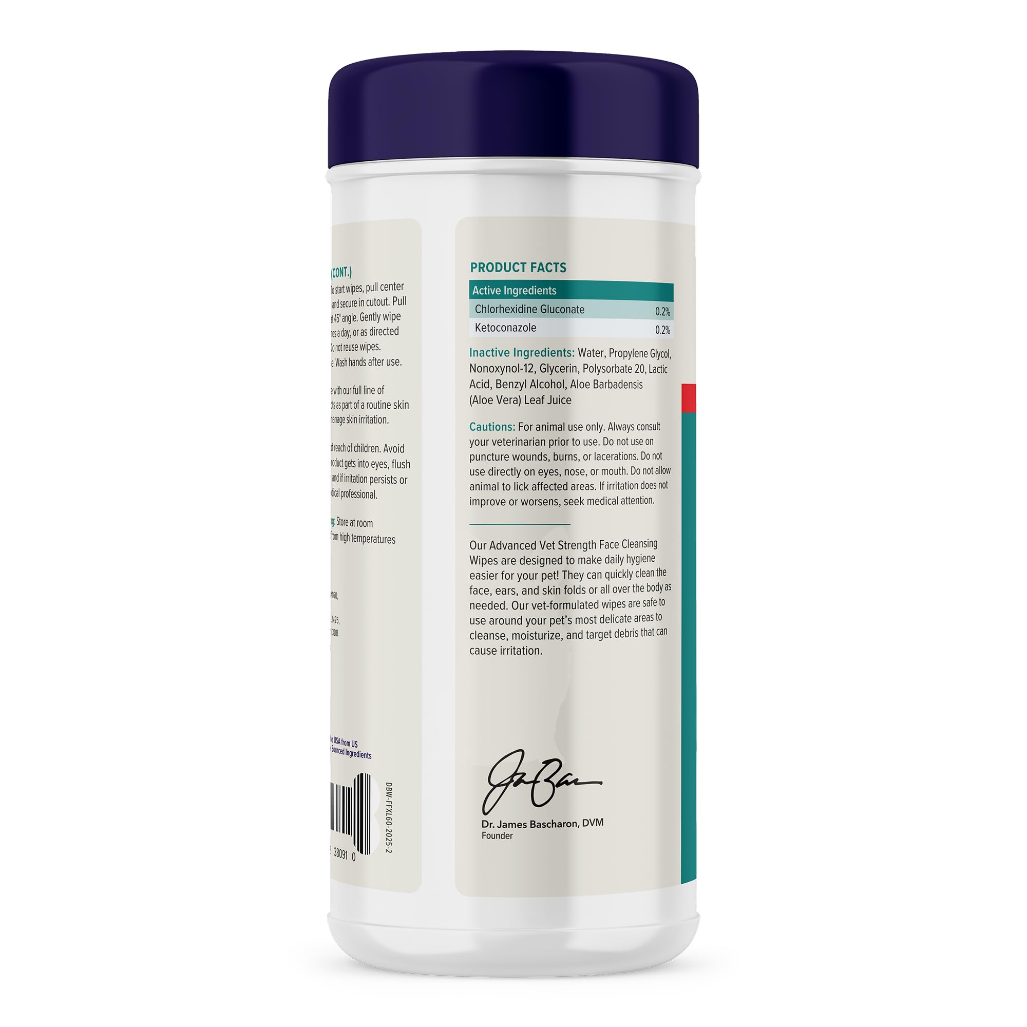 Lingettes Dermabliss Vetnique sans parfum pour chiens sensibles