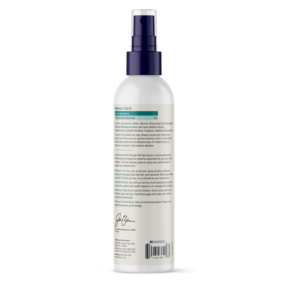 Dermabliss: Spray sans parfum avec aloé pour peau sensible.