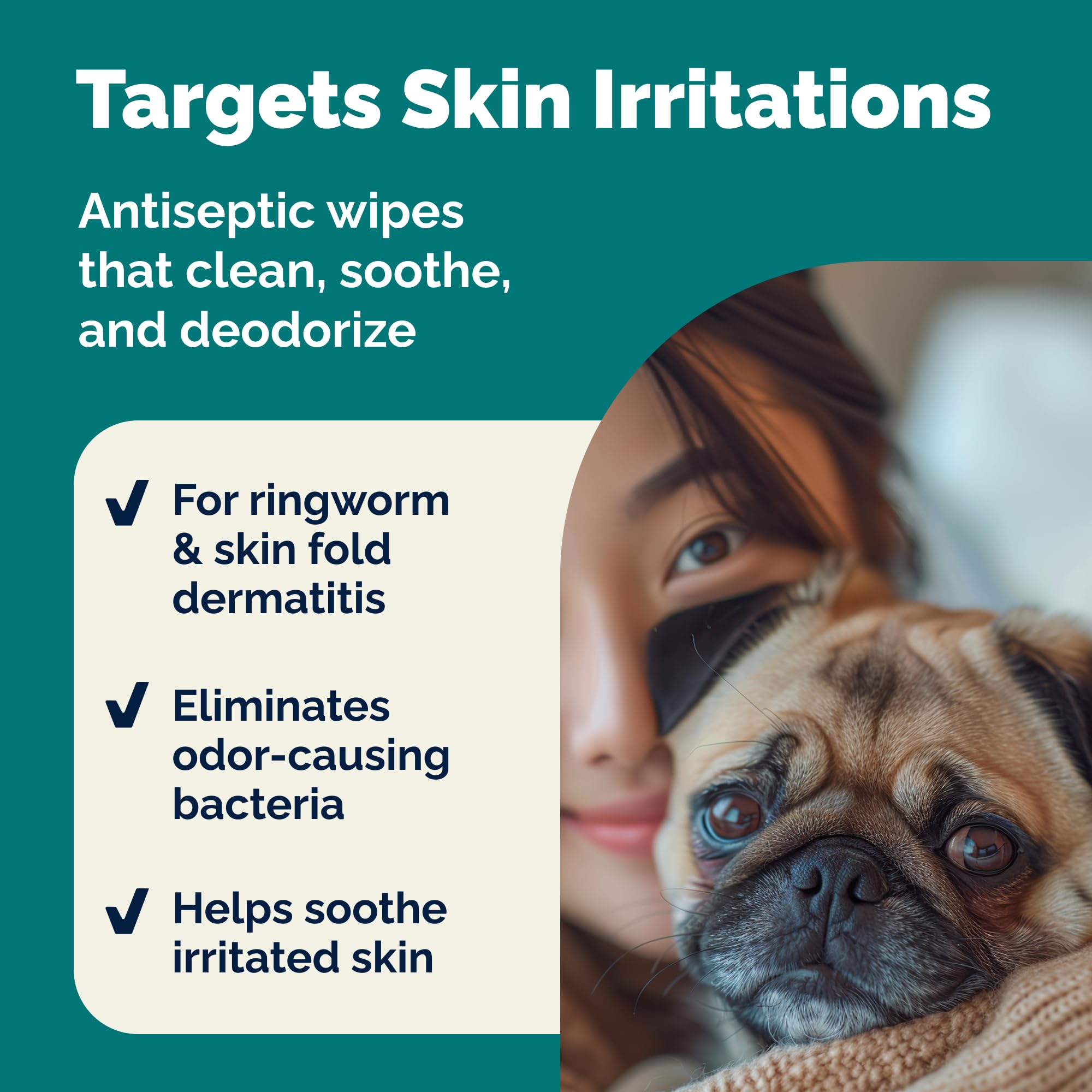 Vetnique Dermabliss adapté chiens et chats pour soins cutanés sûrs.