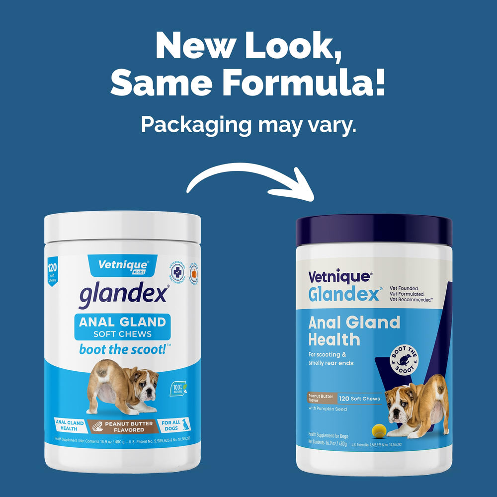 Vetnique Glandex potiron: friandise appétissante favorisant l'intestin.