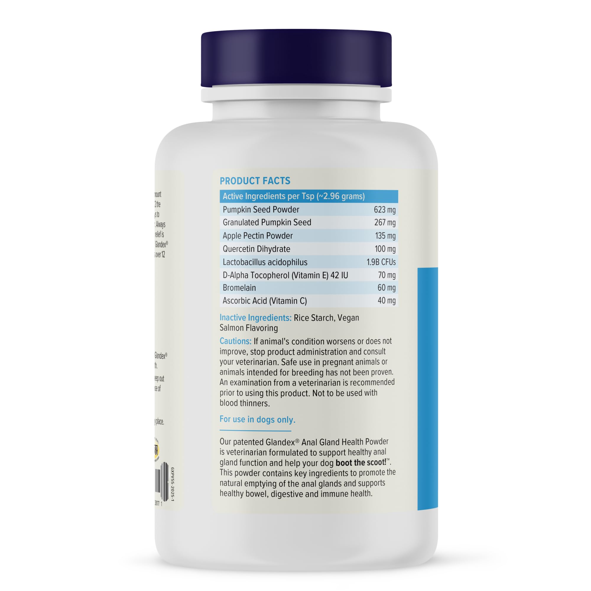 Ensemble d’enzymes digestives et probiotiques dans Glandex Vetnique, soutien digestif