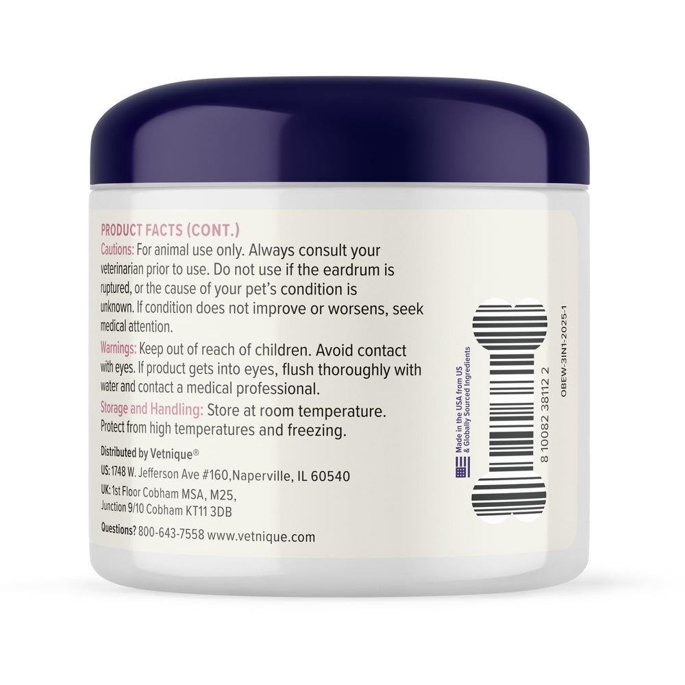 Vetnique Oticbliss lingettes application rapide pour oreilles.