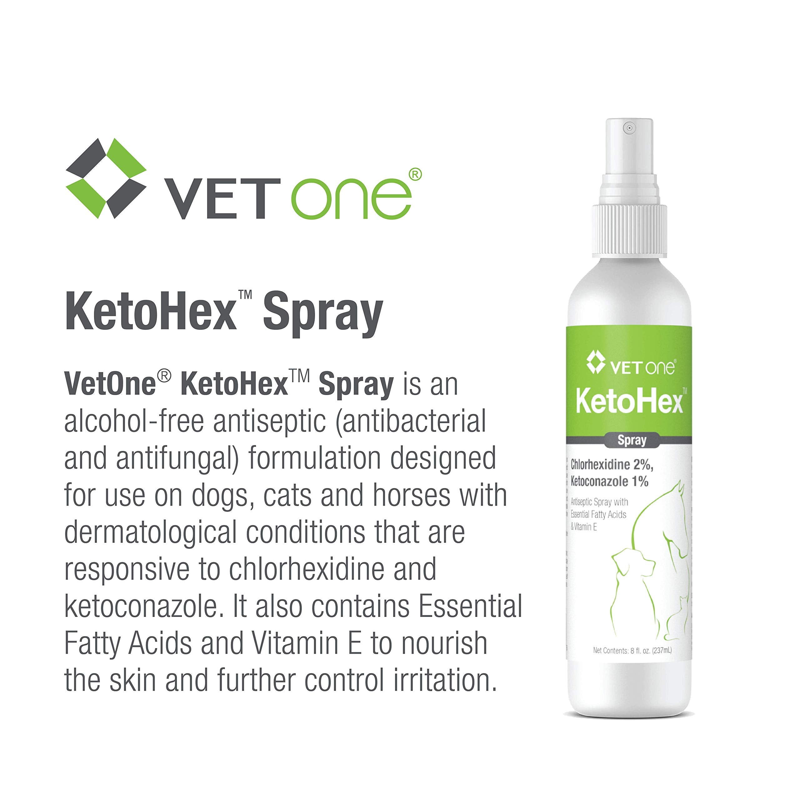 Vet One Ketohex Spray embout pratique pour une utilisation quotidienne sans effort.
