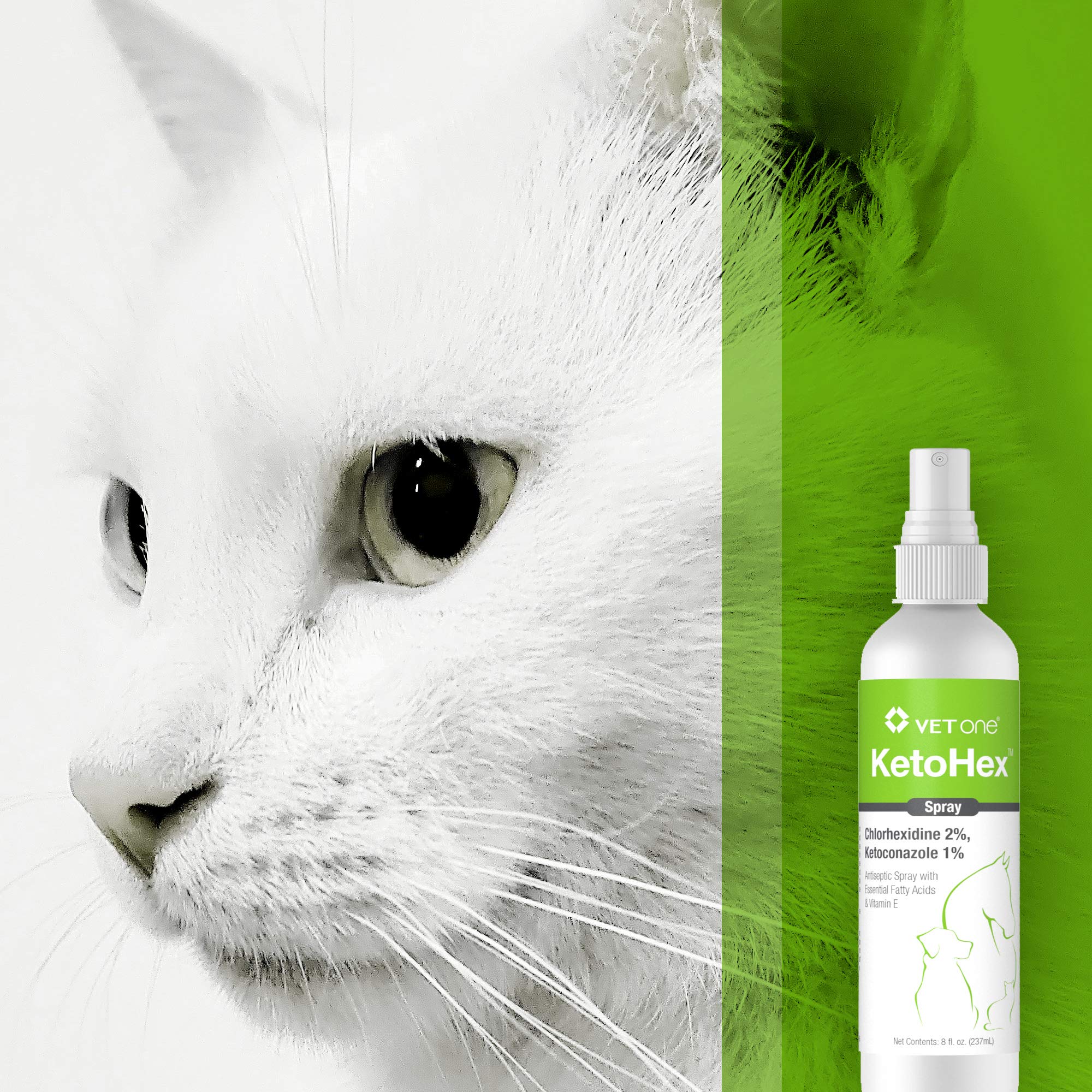 Vet One Ketohex Spray sur etiquette claire facilite l'identification et l'utilisation précise.
