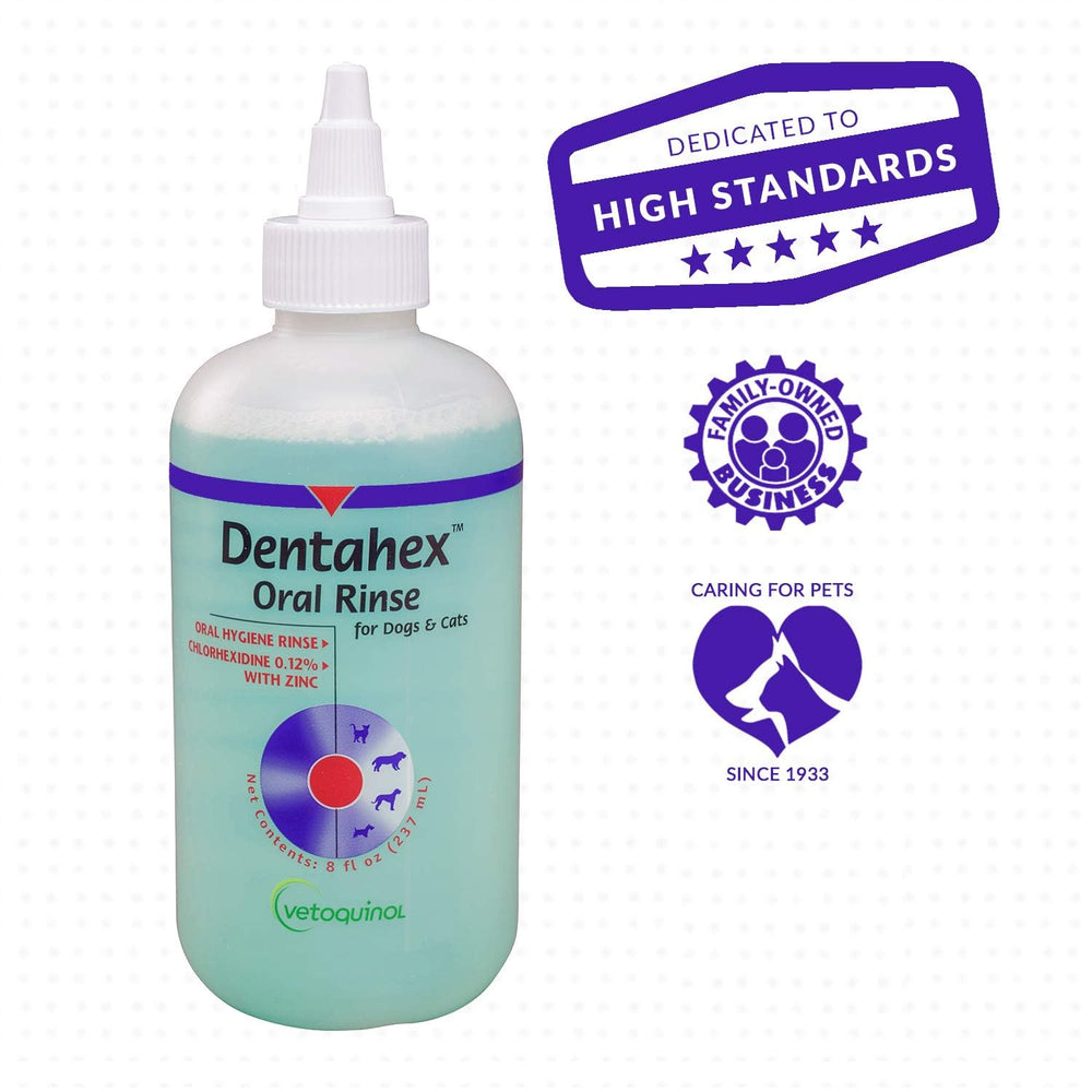 Vetoquinol Dentahex zinc gluconate inclus soutien buccal sûr