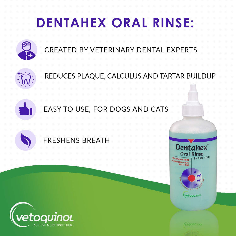Vetoquinol Dentahex chien utilisation facile pour bouche plus fraîche
