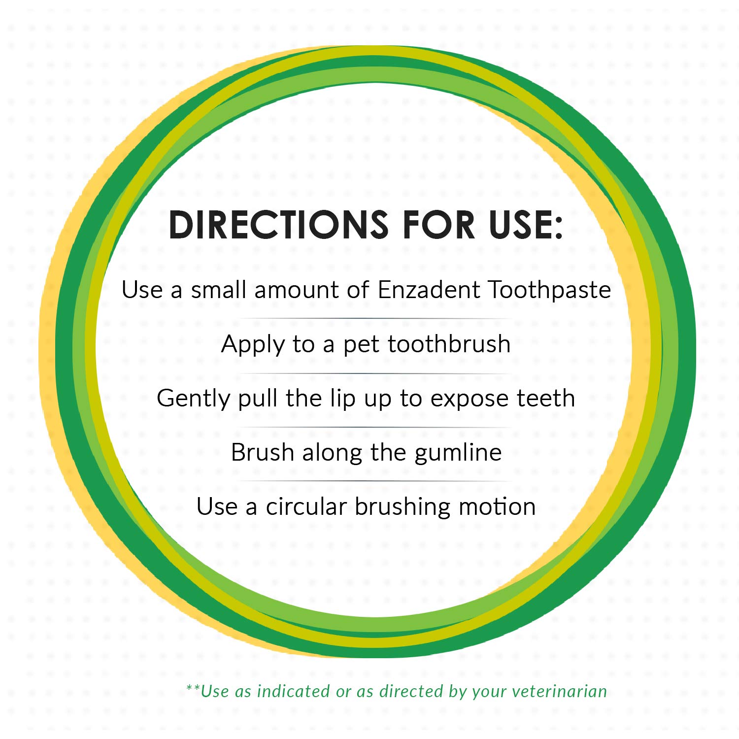 Application facile du dentifrice enzymatique au poulet sur les dents animales.