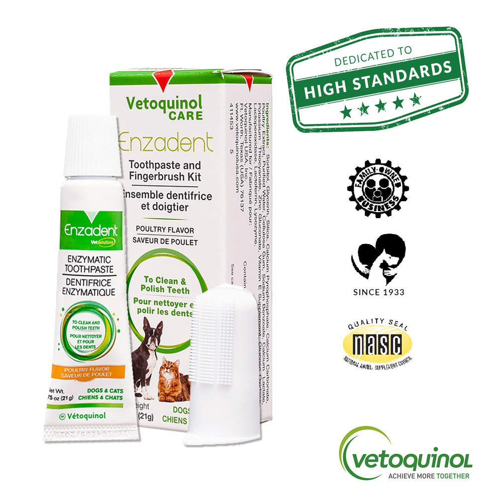 Kit Enzadent de Vetoquinol emballage clair et pratique