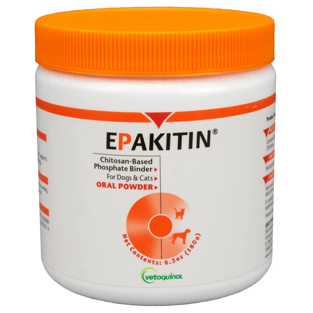 Vetoquinol Epakitin: bouteille 180 g prête à l’emploi, administration facile pour chiens et chats.