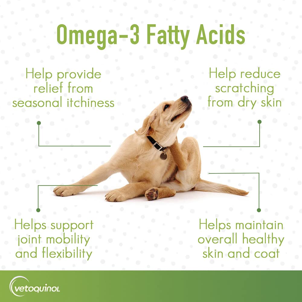 Vetoquinol Huile Oméga-3 Triglycéride - flacon-poissons pour source naturelle.