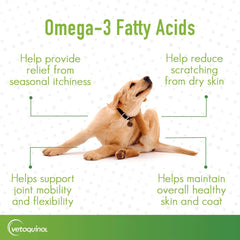Vetoquinol Huile Oméga-3 Triglycéride - flacon-poissons pour source naturelle.