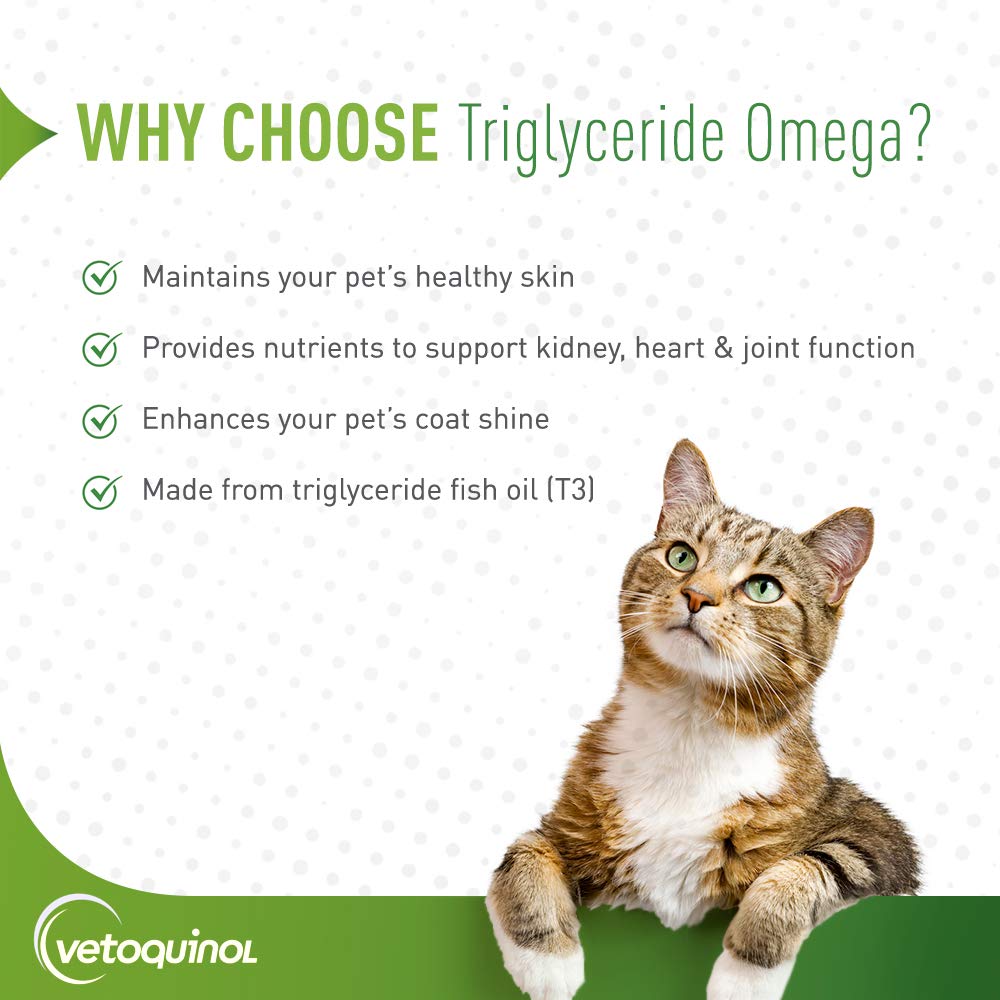 Vetoquinol Huile Oméga-3 Triglycéride - poisson sauvage soutient peau et articulation.