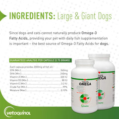 Vetoquinol Omega3 poisson sardines chien: source EPA DHA
