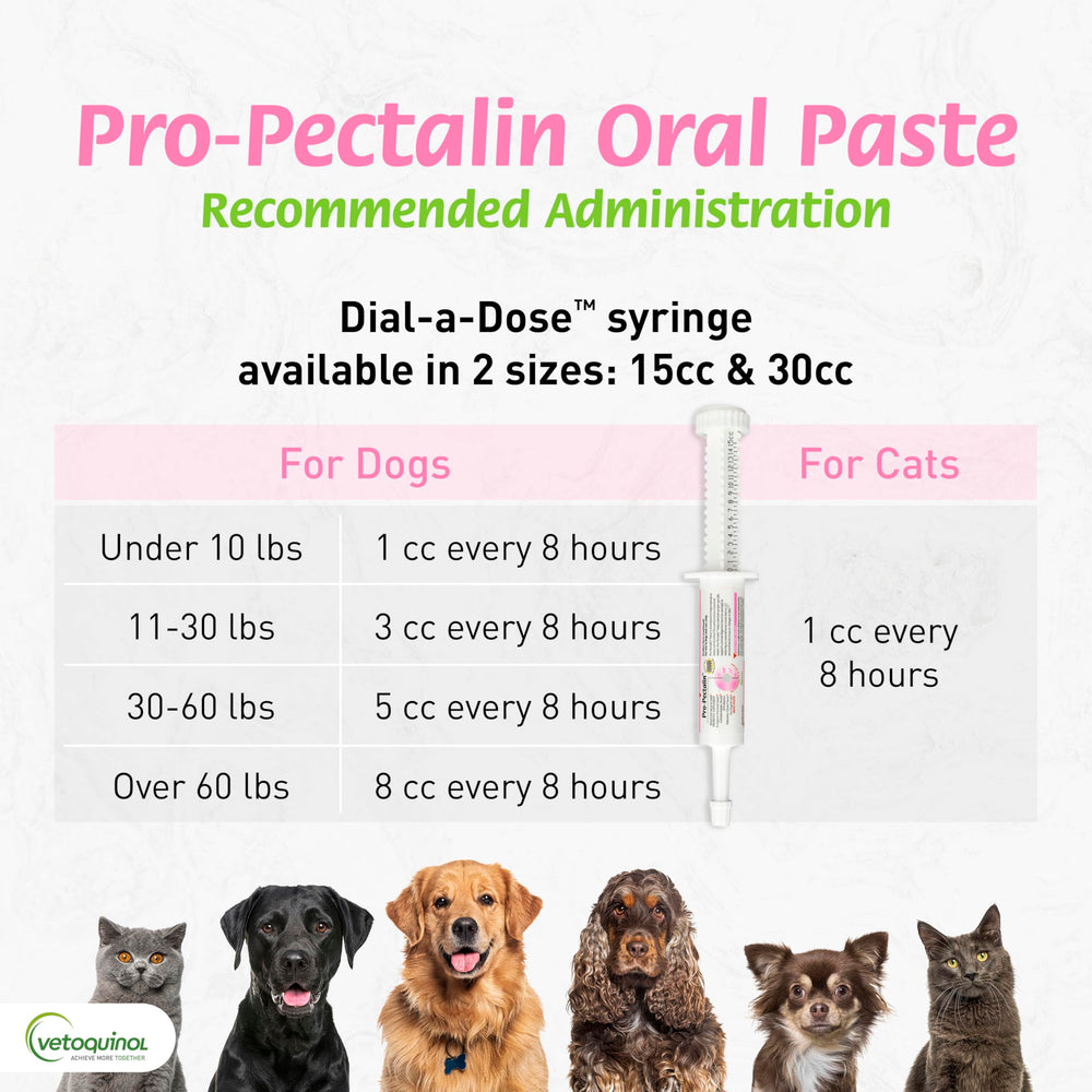 Vetoquinol Pro-Pectalin ingredients-kaolin-pectine, montre les composants soutenant la digestion.