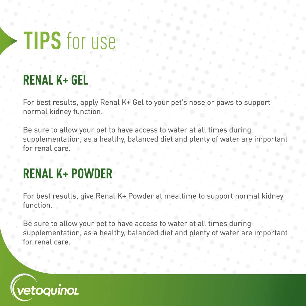 Poudre Renal K+ Vetoquinol, arôme poulet-poisson, pratique.