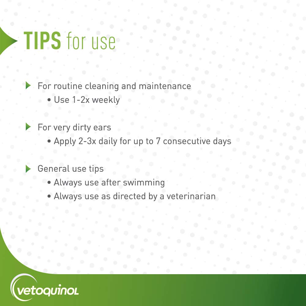 Vetoquinol routine entretien oreilles, pratique après le bain et le toilettage.