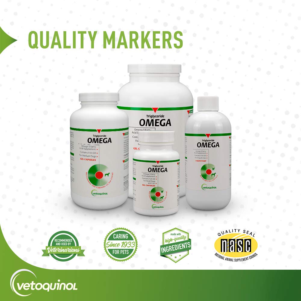 Vetoquinol Triglyceride Omega3: utilisation quotidienne pour grands chiens