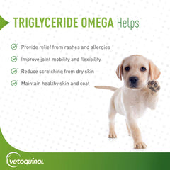 Vetoquinol Triglyceride Omega3: capsules chien grand prêtes à l’emploi