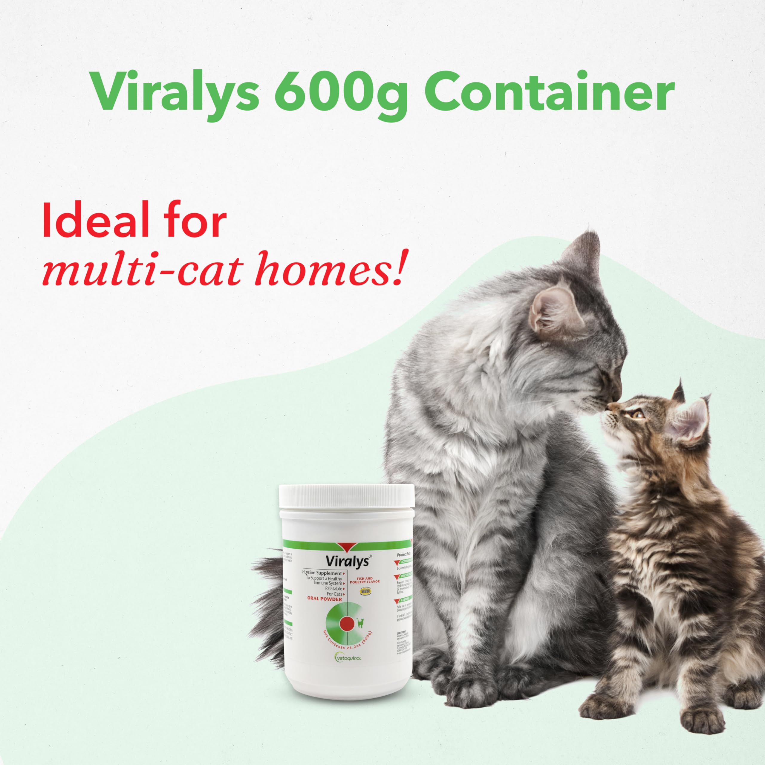 Format 600 grammes Viralys, pratique à stocker et doser lors des repas.