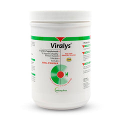 Vetoquinol Viralys, poudre Lysine saveur poisson-poulet, facilite l’alimentation quotidienne du chat.