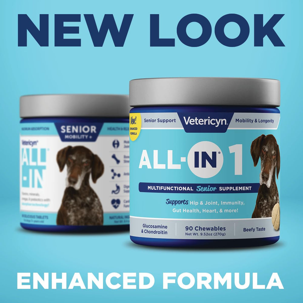 Vitamines et antioxydants dans Vetericyn All-in-1, formulation naturelle.