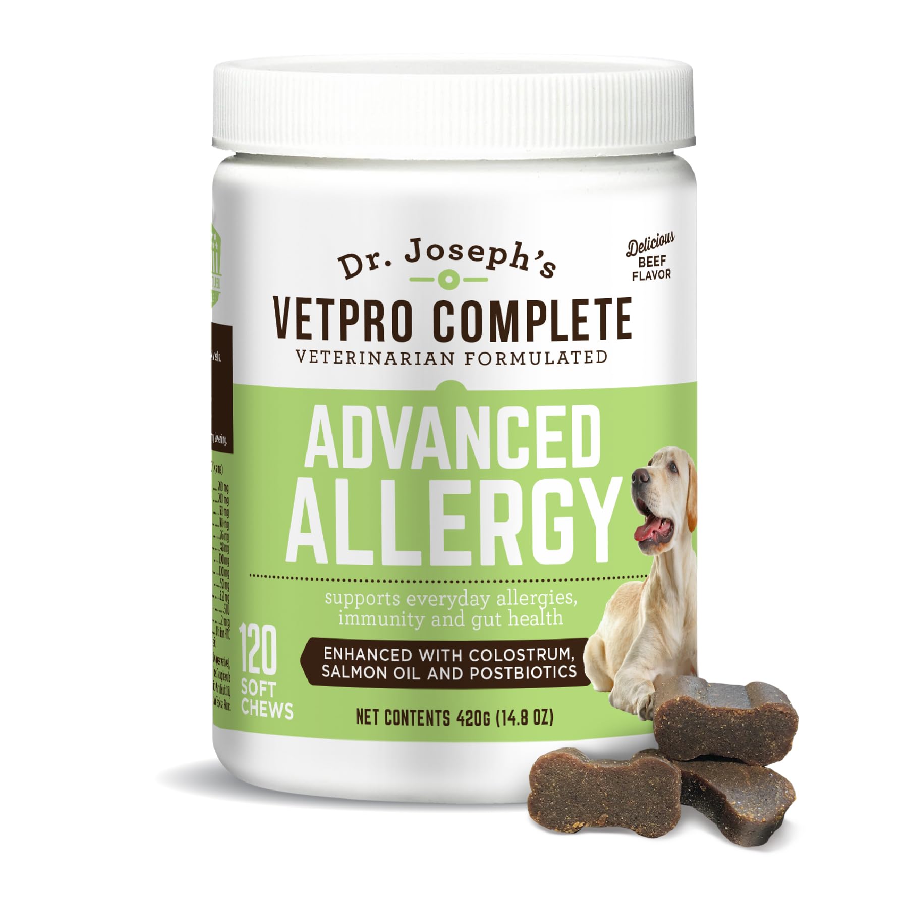 VetPro Complete flacon – soutien peau et démangeaisons chiens.