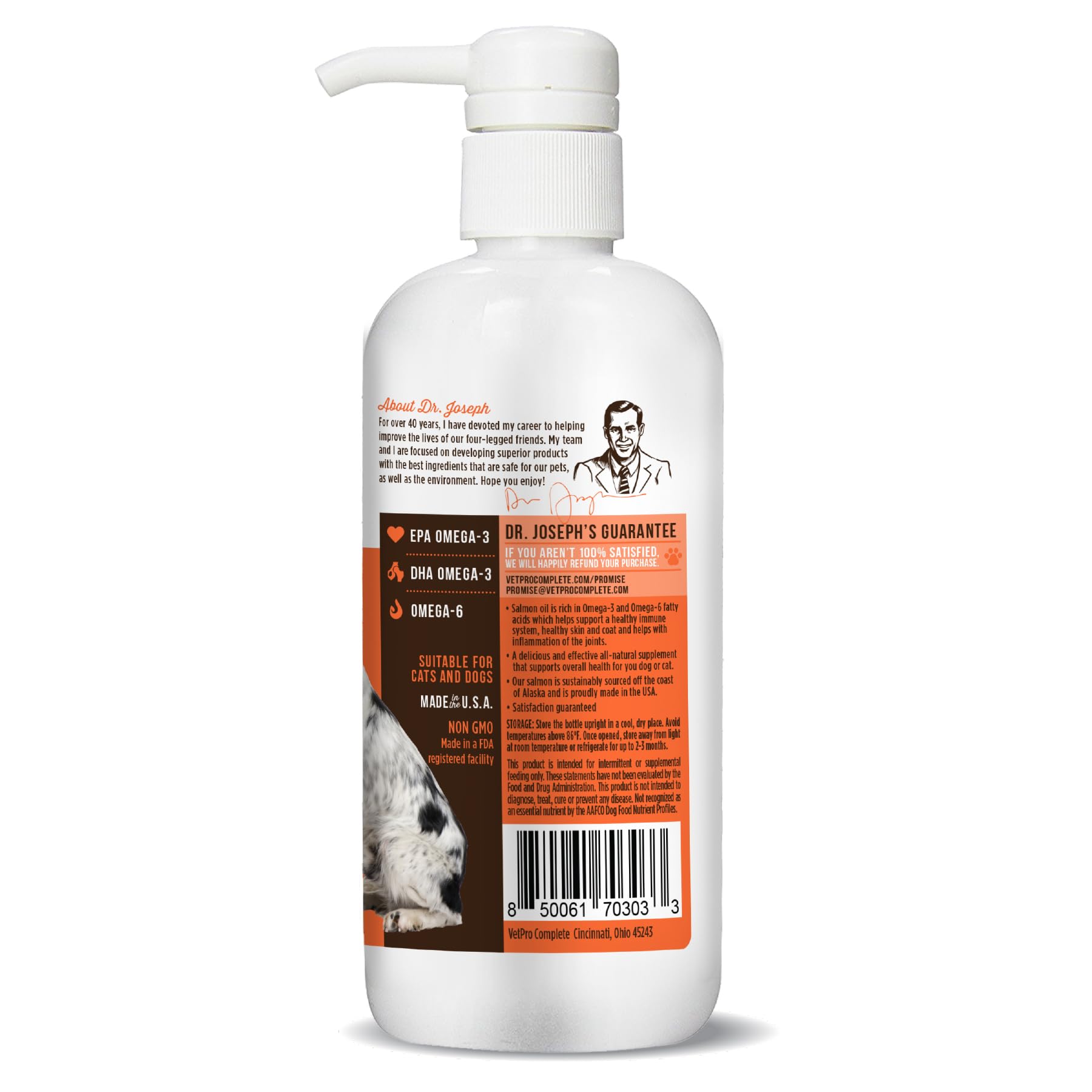 VetPro Complete: saumon sauvage d’Alaska, source durable pour les soins quotidiens.