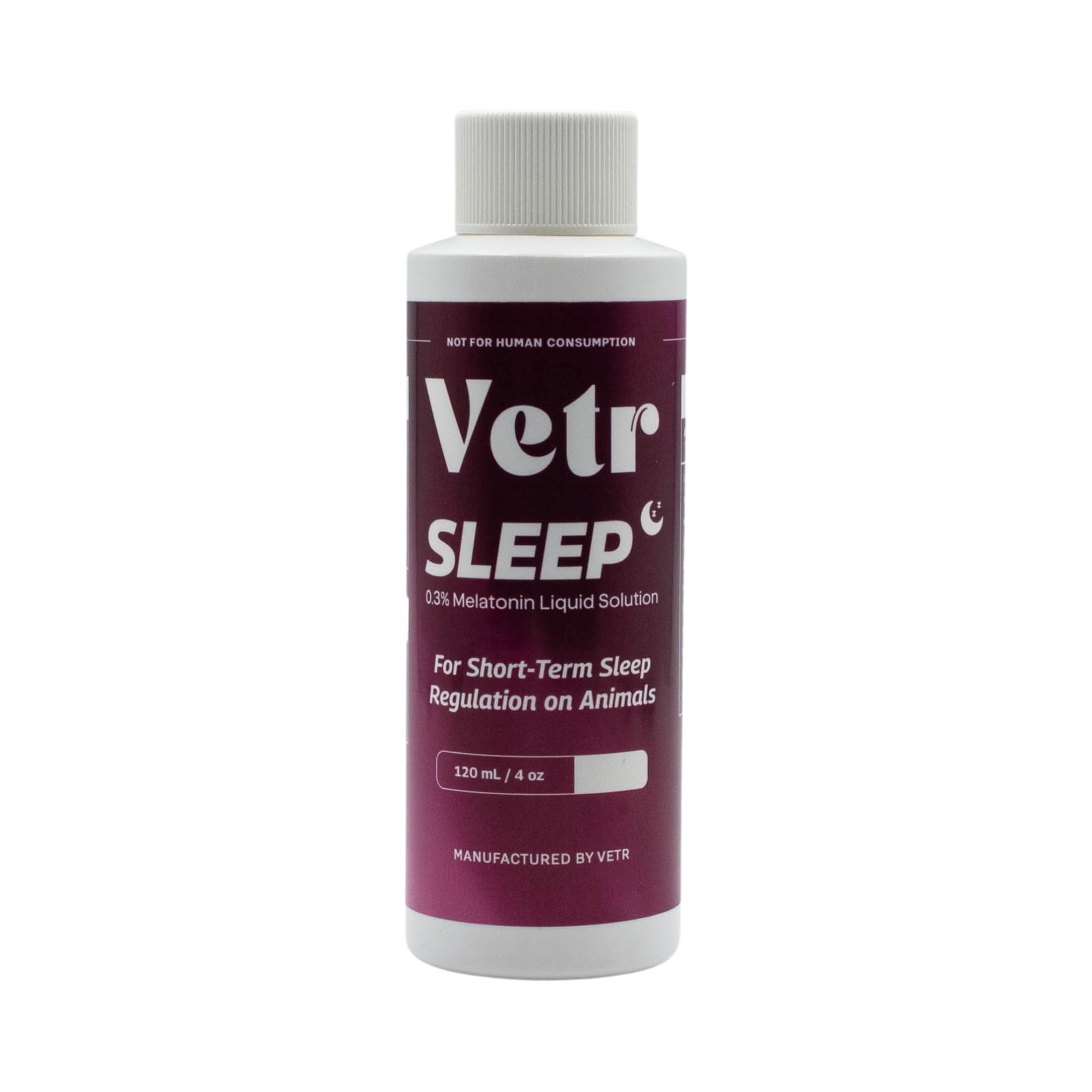 Bouteille Vetr Sleep montrant le format pratique pour le sommeil