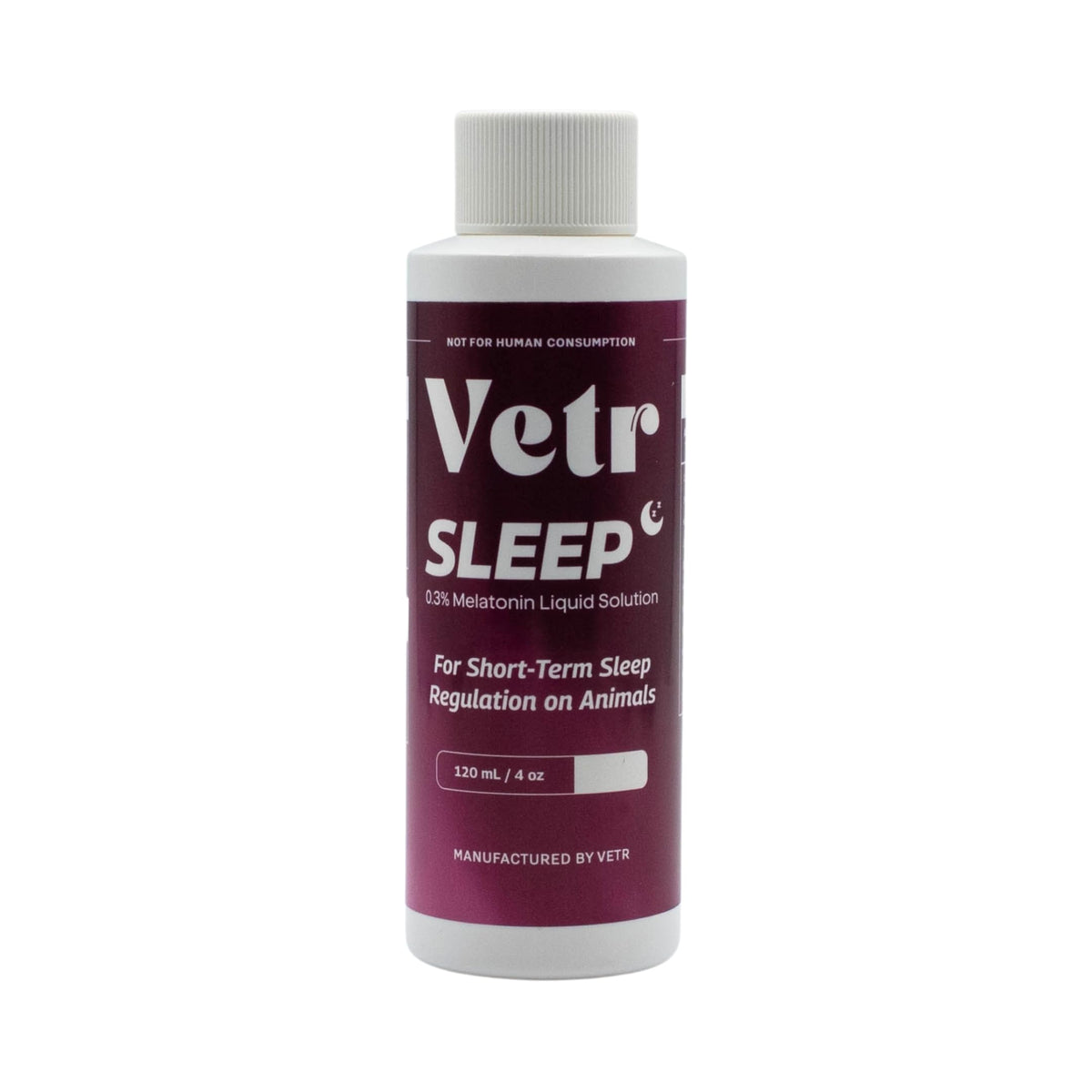 Bouteille Vetr Sleep montrant le format pratique pour le sommeil