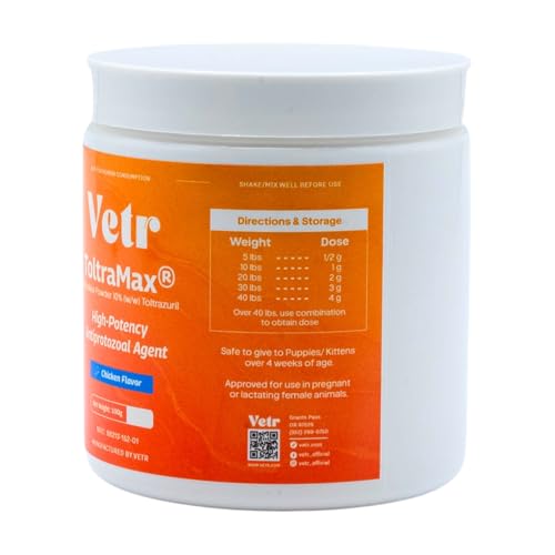 Toltramax Poudre 10% Toltrazuril, dosage facile pour animaux