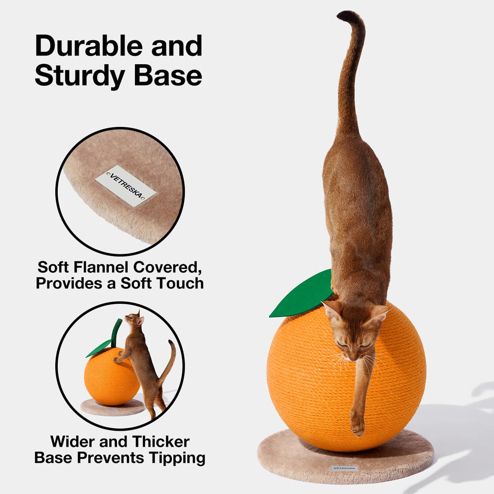 Vetreska design-minimaliste-orange, griffoir élégant qui s'intègre à votre déco.