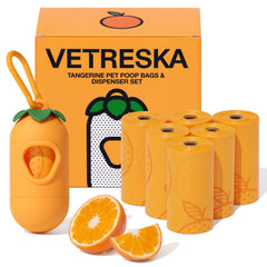 VETRESKA distributeur-sacs-crottes-orange: pratique lors des balades.