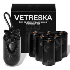 Distributeur Vetreska avec clip d'attache, pratique pour promenades.