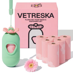 Vetreska distributeur et sacs lavande, pratique pour promenades propres