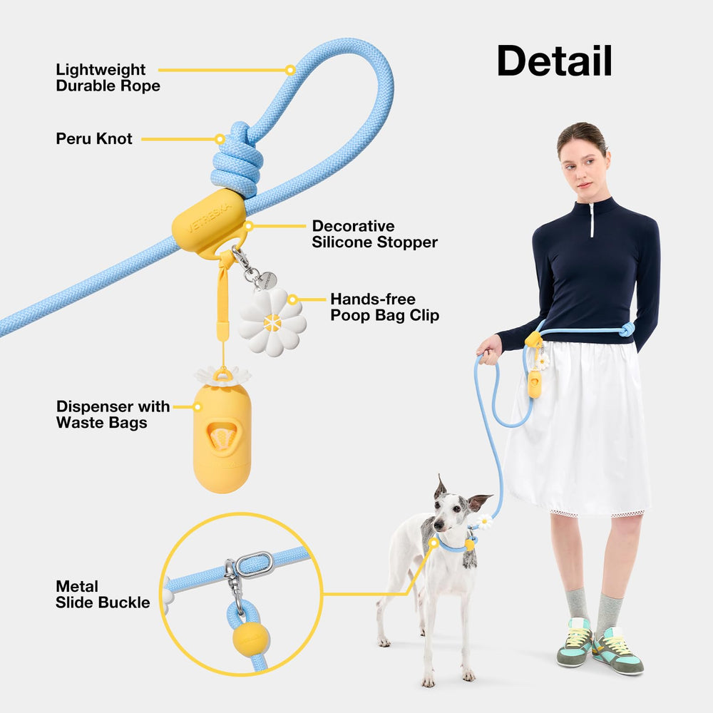 Longe ceinture VETRESKA Daisy pour promenade mains libres et confort.