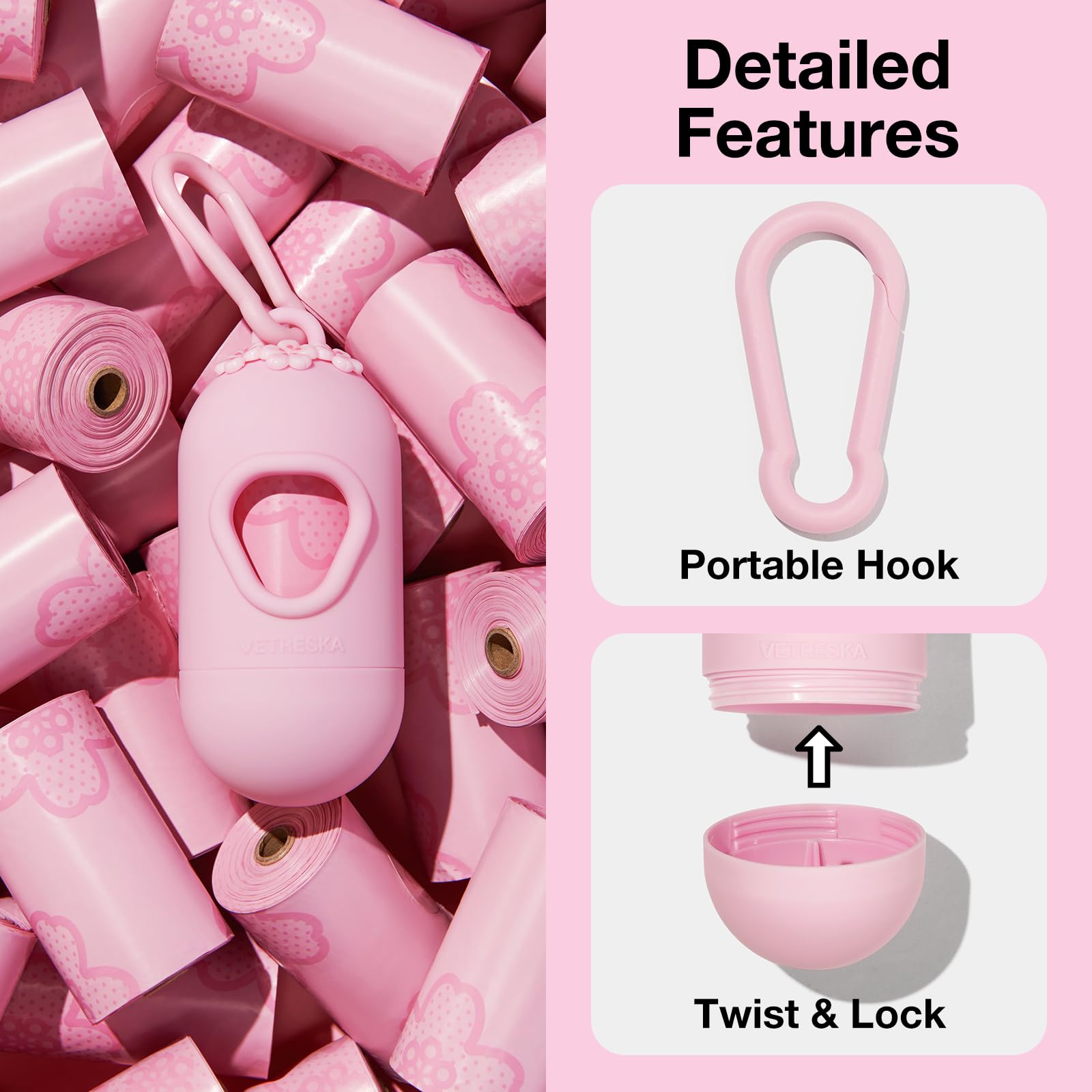 Vetreska matériaux éco et cœur de rouleau recyclable.