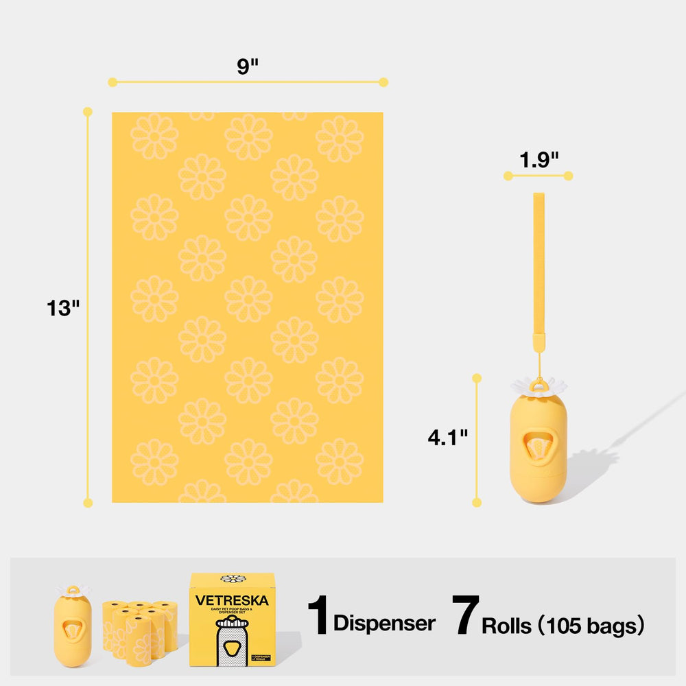 Rouleaux de rechange Vetreska 105 sacs pratiques