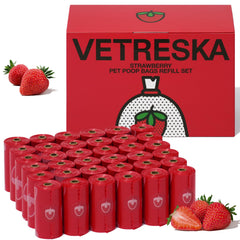 Sacs Vetreska fraise en emballage, parfum agréable pour balades.
