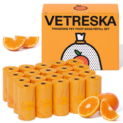 Sacs Vetreska citron design pour chiens, parfum agréable lors des promenades.