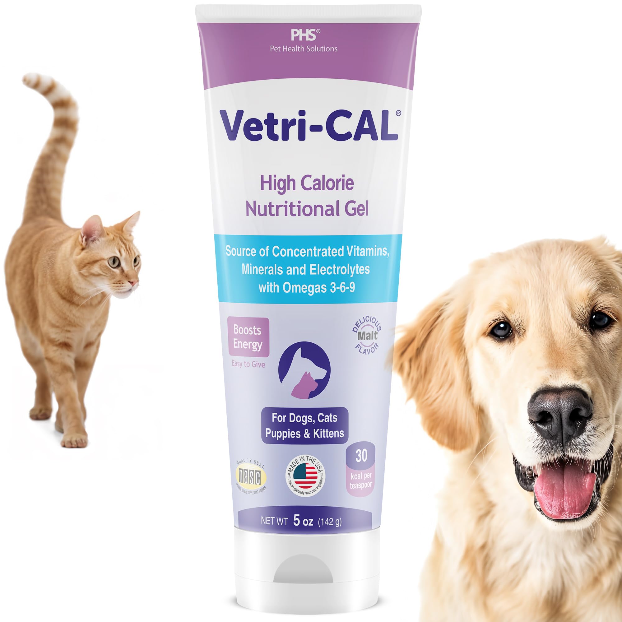 Vetri-CAL Gel nutritionnel haute calorie, tube de 150 g, soutien énergétique.