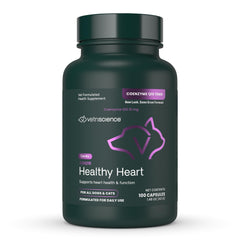 VetriScience Coenzyme Q10, capsules pour animaux, soutient énergie cellulaire et cœur.