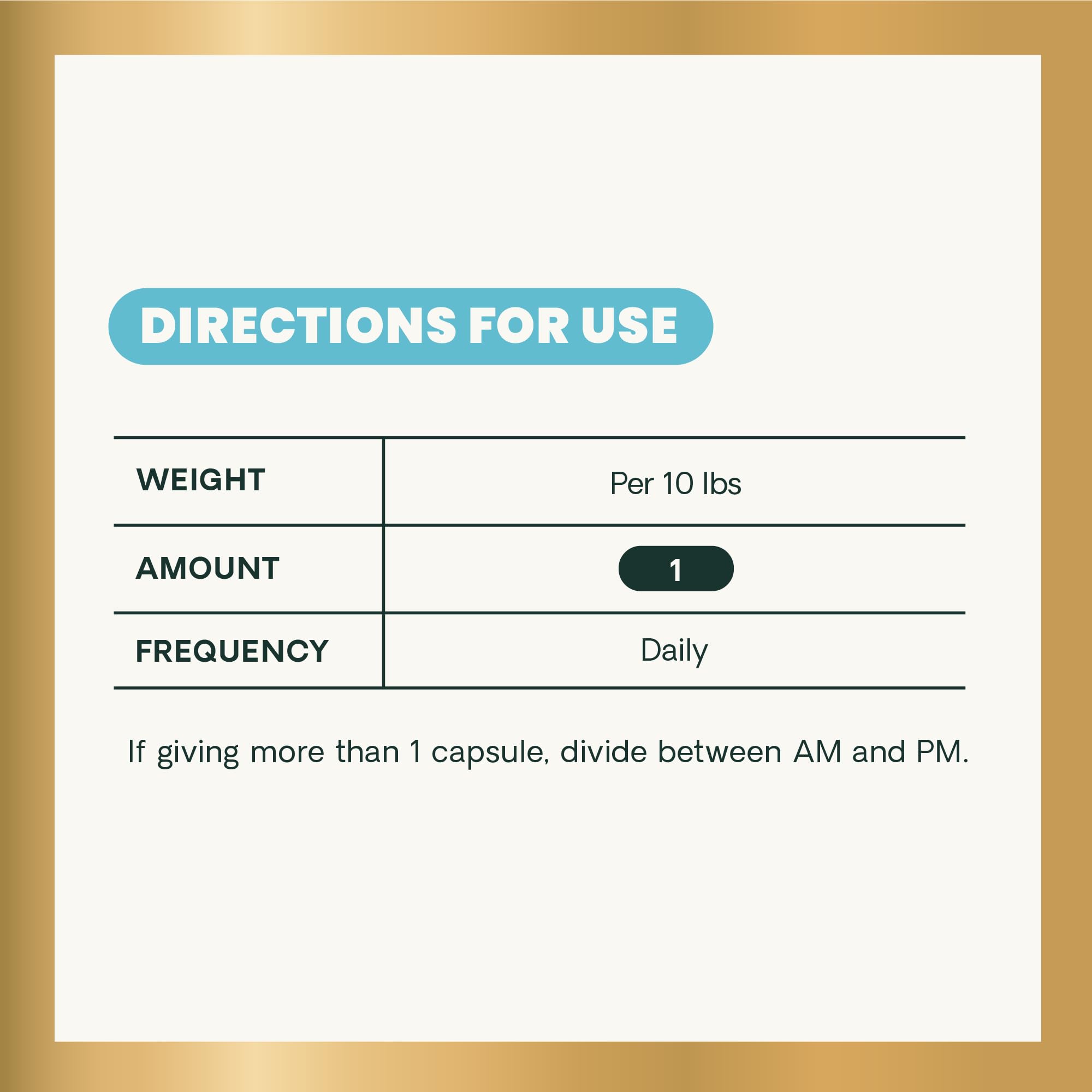 VetriScience Coenzyme Q10, dosage quotidien simple pour chiens et chats.